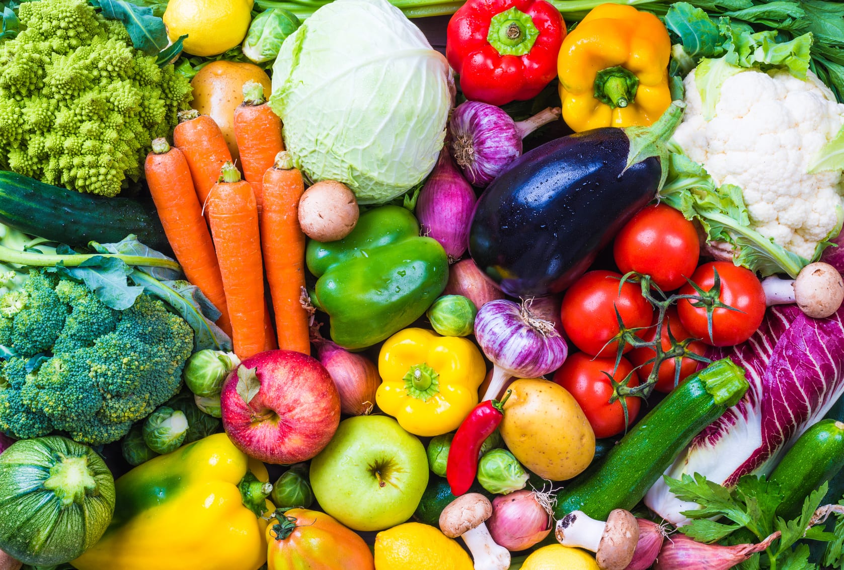Fresh vegetables and produce